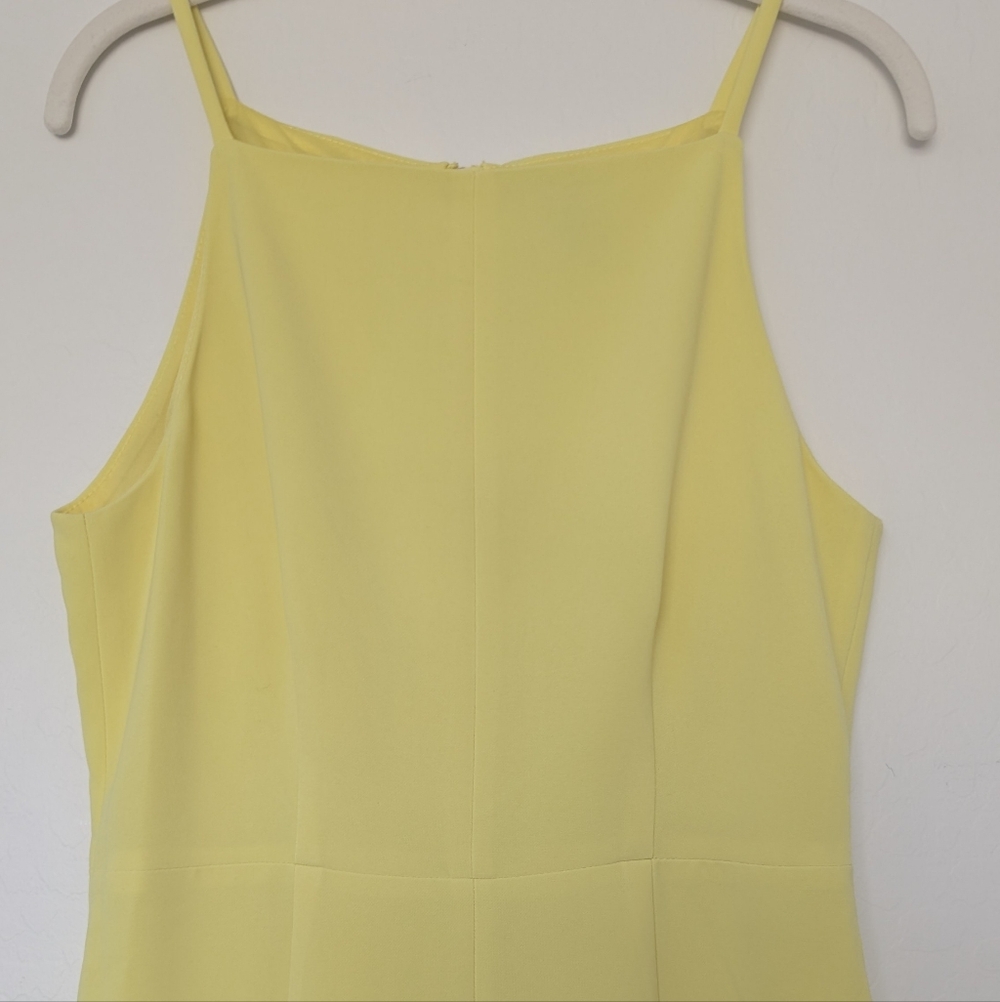 H&M Yellow Sleeveless Midi Dress SZ 10 - Picture 5 of 7